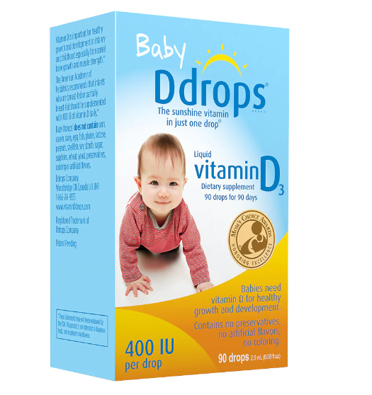 Baby Ddrops婴儿维生素D滴剂 90滴 2.5ml