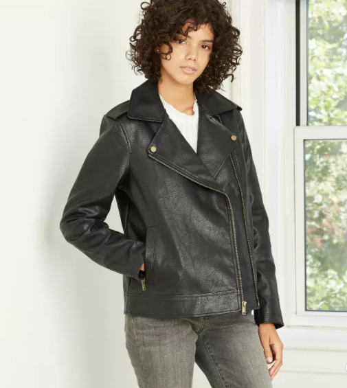 Women's Classic Moto Jacket - Universal Thread™ Black